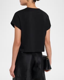 Logo Short-Sleeve Crop T-Shirt