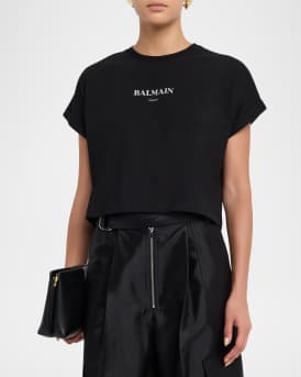 Logo Short-Sleeve Crop T-Shirt