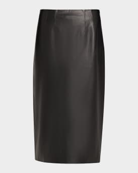 Holmes Vegan Leather Pencil Skirt