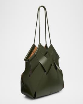 Charlotte Woven Leather Shoulder Bag