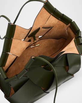 Charlotte Woven Leather Shoulder Bag