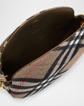 Bridle Jacquard Check Crossbody Bag