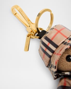 Thomas Check Raincoat Bear Bag Charm