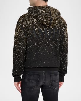 Men's Crystal-Embellished Logo Hoodie