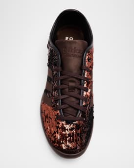 x Wales Bonner Men's Karintha Lo Sequin and Satin Sneakers