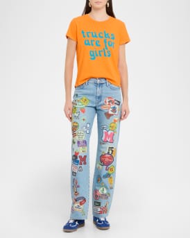 The Bookie Sneak Patchwork Jeans