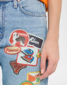 The Bookie Sneak Patchwork Jeans