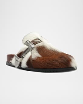 Grace Calf Hair Clogs