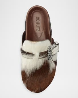 Grace Calf Hair Clogs