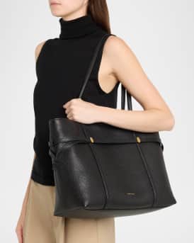 Lasso Belted Leather Tote Bag