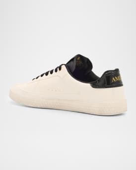 Men's Pacific Croc-Effect Leather Low-Top Sneakers