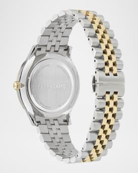 Men's 40mm Two-Tone Bracelet Watch