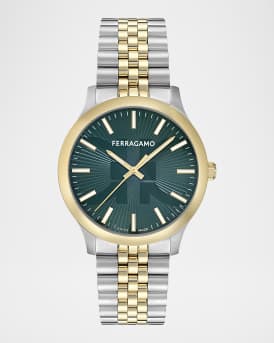 Men's 40mm Two-Tone Bracelet Watch