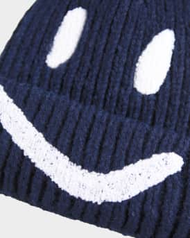 Kid's Kim Embroidered Smiley Beanie