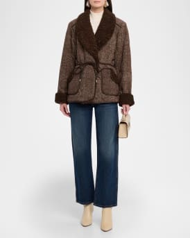 Rorie Plaid Sherpa-Lined Jacket