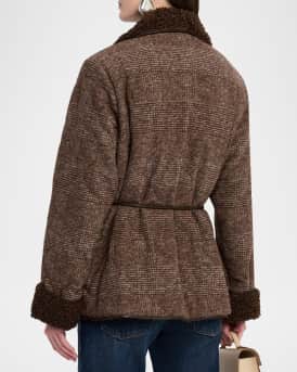 Rorie Plaid Sherpa-Lined Jacket