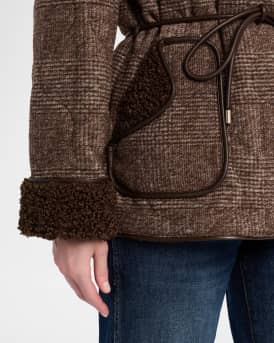 Rorie Plaid Sherpa-Lined Jacket