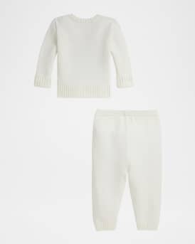 Boy's Polo Bear Sweater & Pants Set, Size 3M-24M