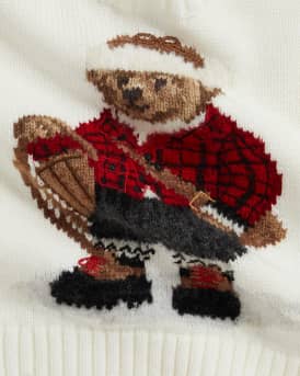 Boy's Polo Bear Sweater & Pants Set, Size 3M-24M