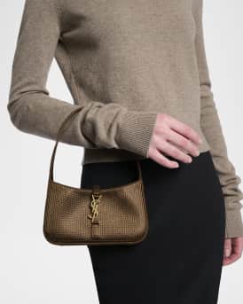 Le 5 A 7 Mini Shoulder Bag in Strass Viscose-Silk