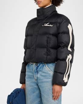 Bones Patch Crop Puffer Jacket