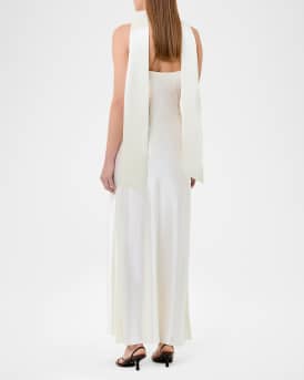 Geneva Draped Satin Gown