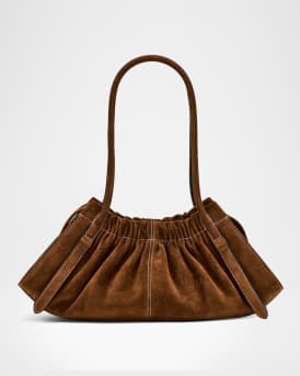 The Suede Cristina Satchel Crossbody Bag