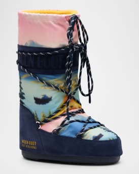 x Guest in Residence Icon Horse-Printed Knee-High Snow Boots