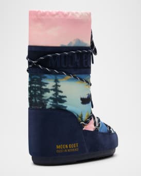 x Guest in Residence Icon Horse-Printed Knee-High Snow Boots