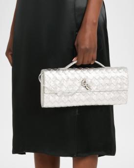 Andiamo Laminated Leather Clutch Bag