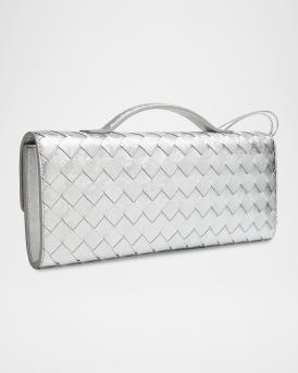 Andiamo Laminated Leather Clutch Bag