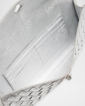 Andiamo Laminated Leather Clutch Bag