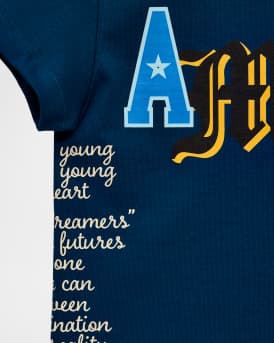 Kid's Varsity Patch Cotton T-Shirt, Size 4-12