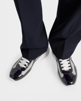 Men's America's Cup Patent Leather Sneakers
