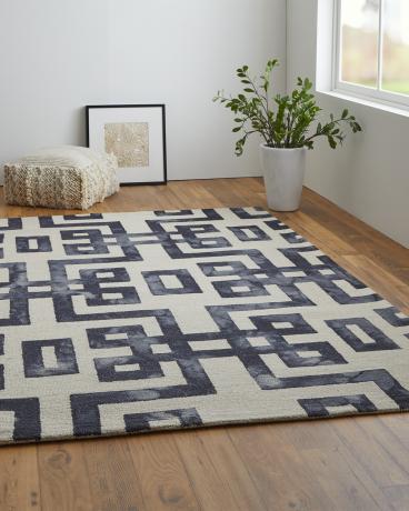 Marengo Tufted Greek Key Wool Rugs | Neiman Marcus