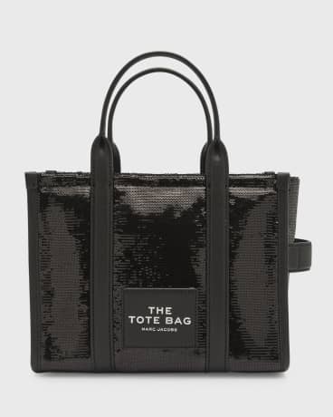 【関税込み】Black Canvas and Sequin Tote L + Zip The Sequin Tote Bag Collection | Neiman Marcus