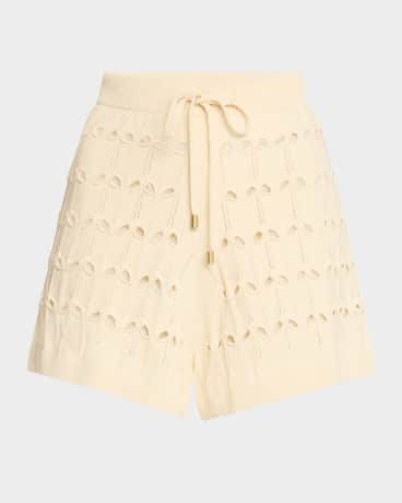 Rhiannon Pointelle Polo Top