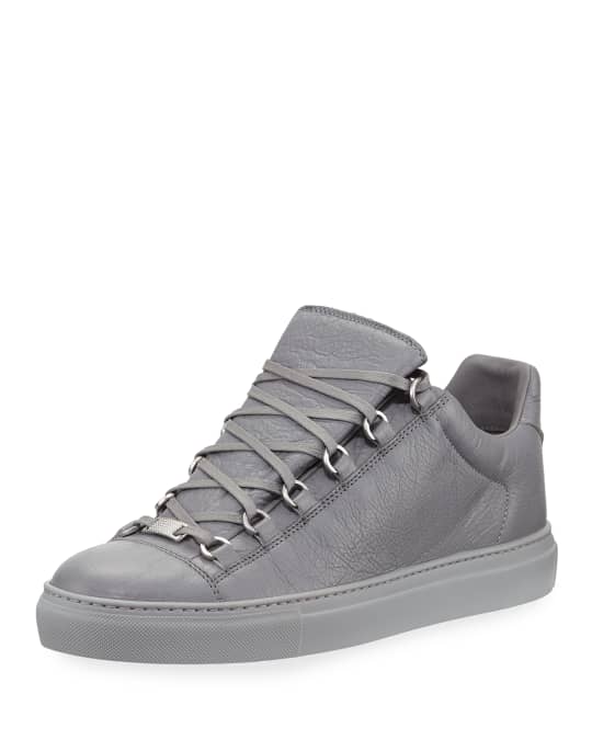 Lyn Premonition Integration Balenciaga Men's Arena Leather Low-Top Sneakers | Neiman Marcus