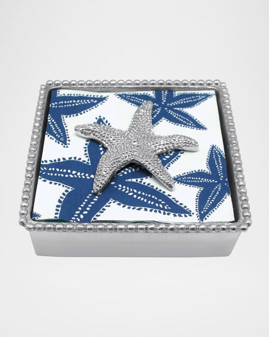 Starfish Beaded Napkin Box