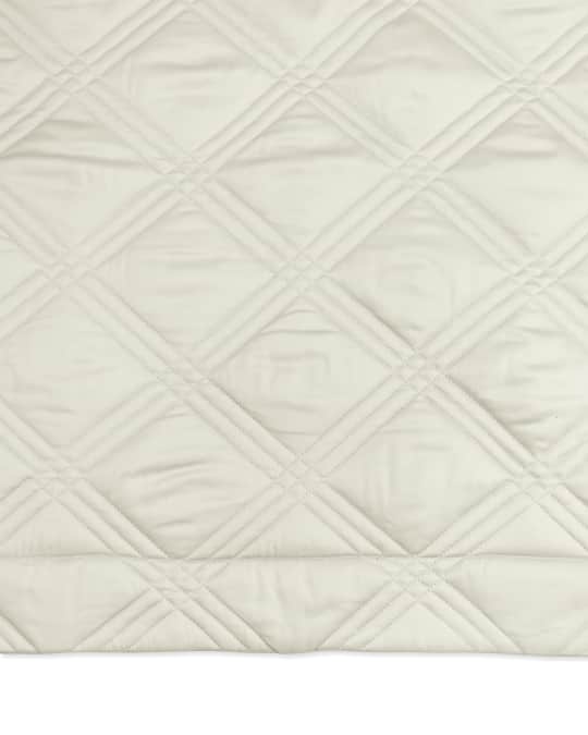 Matouk Windowpane King Coverlet Neiman Marcus