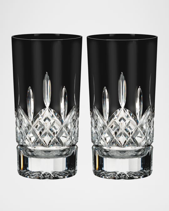 Set of 2 Lismore Black Highballs