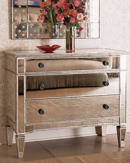 Amelie Mirrored Hall Chest Neiman Marcus