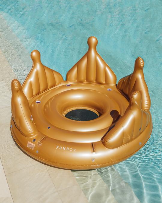 Funboy Royal Crown Island Pool Float | Neiman Marcus
