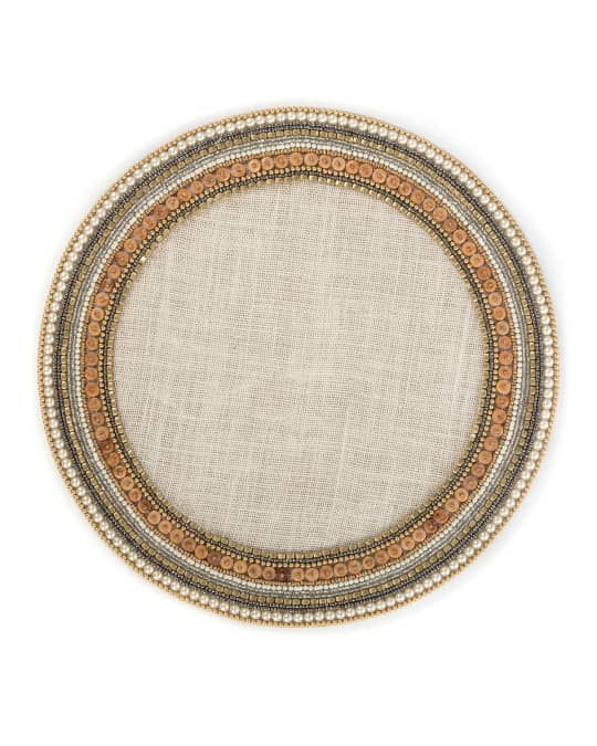 MacKenzieChilds Jeweled Circle Placemat Neiman Marcus