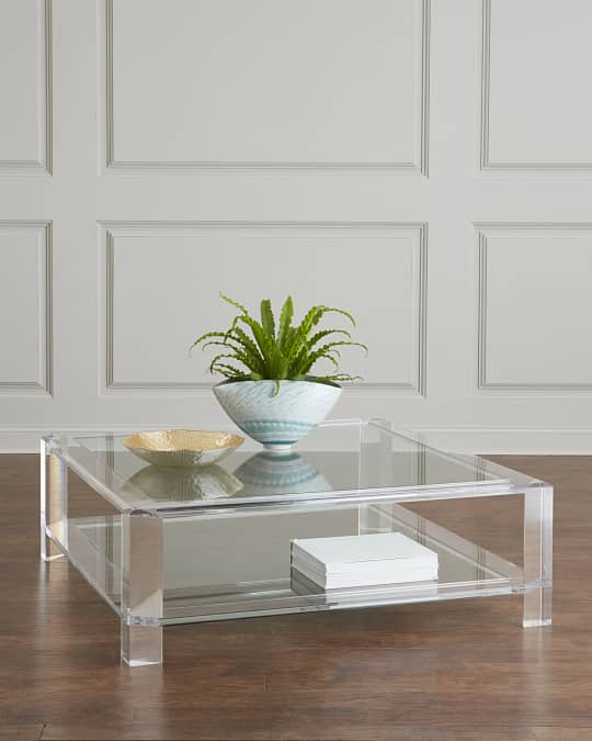 Surrey Acrylic Square Cocktail Table