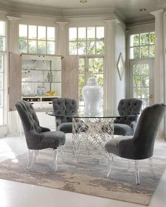 caracole Harlow GlassTop Dining Table Neiman Marcus