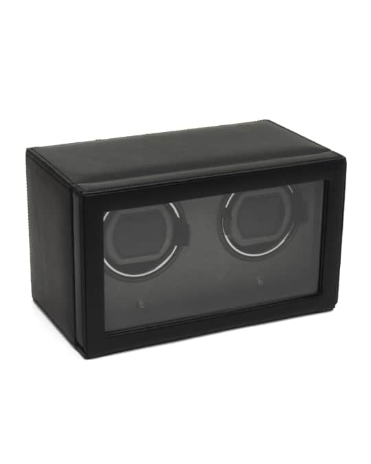 WOLF Double Cub Watch Winder with Cover Neiman Marcus