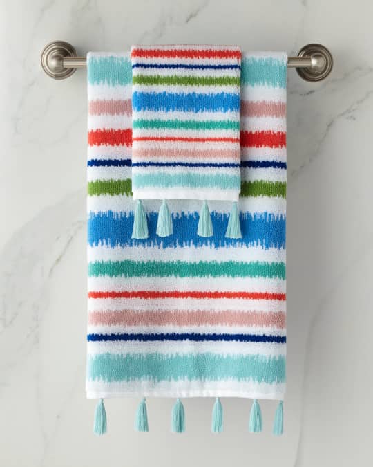 Dena Home Jacquard Hand Towel with Tassels Neiman Marcus
