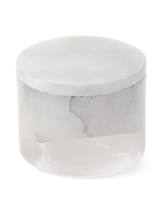 Kassatex Alabaster Bath Accessory CottonSwab Jar Neiman Marcus