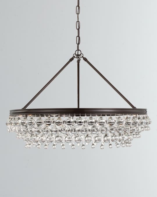 Calypso 6-Light Crystal Teardrop Chandelier